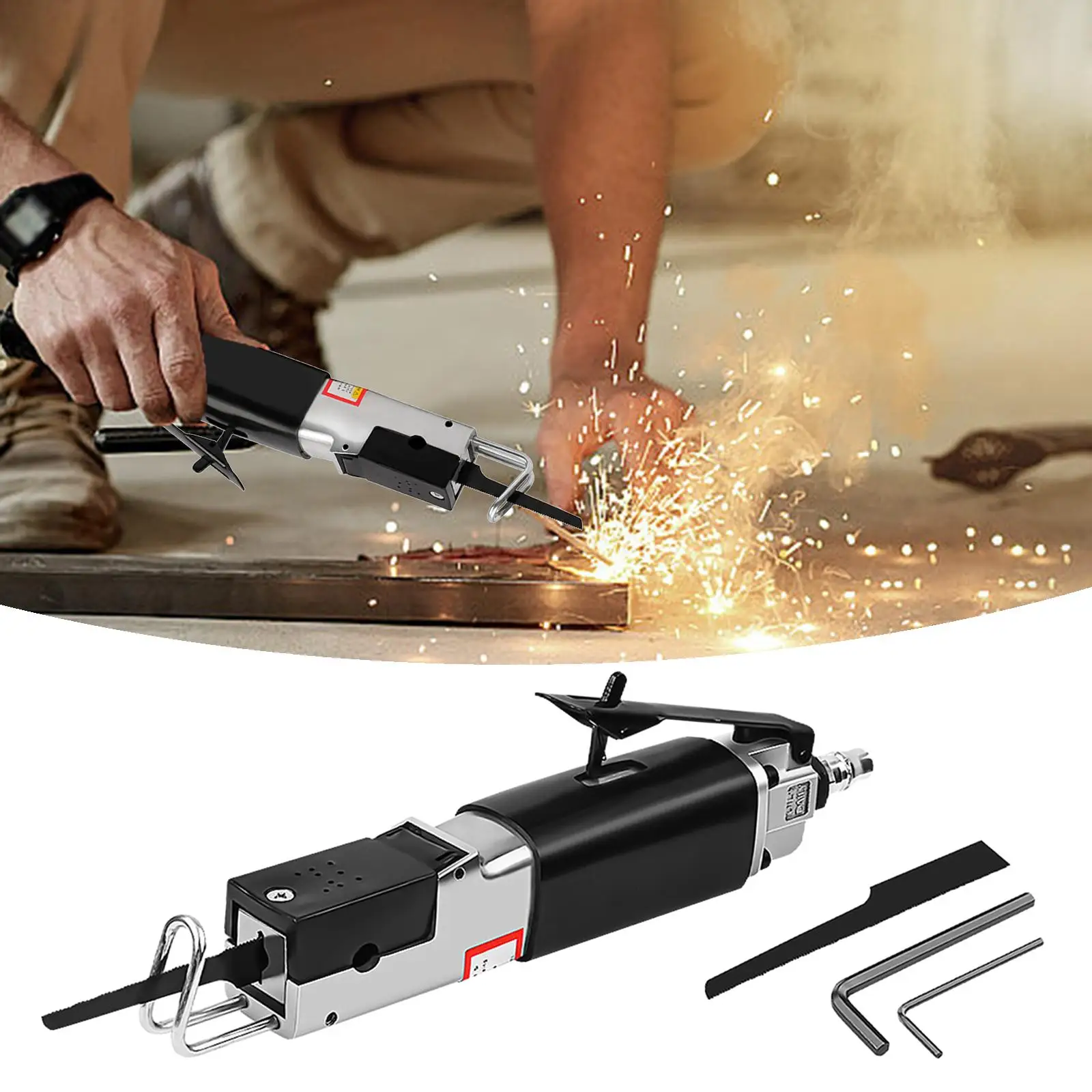 Pneumatic Saw Air Saw Hacksaw, Multifunction Reciprocating Saw for Automobile Sheet Metal, Powerful Cutting Machine
Pneumatic Saw Air Saw Hacksaw, Multifunction Reciprocating Saw for Automobile Sheet Metal, Powerful Cutting Machine