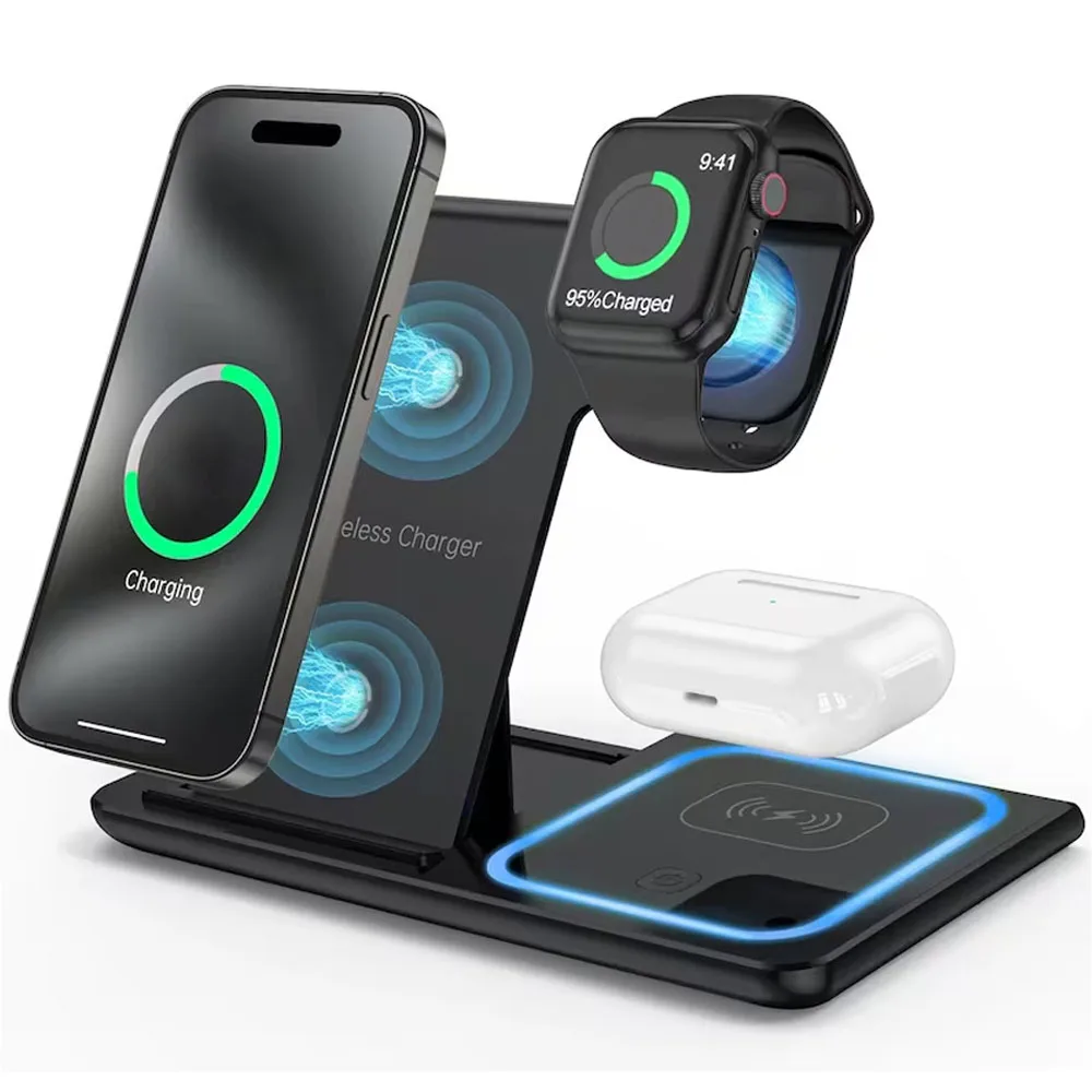 Магнитная беспроводная зарядная станция 3-в-1 для iPhone 17/16/15/14/13/12 Pro Max, Apple Watch 8/7, AirPods Pro – Быстрая зарядка
Магнитная беспроводная зарядная станция 3-в-1 для iPhone 17/16/15/14/13/12 Pro Max, Apple Watch 8/7, AirPods Pro – Быстрая зарядка