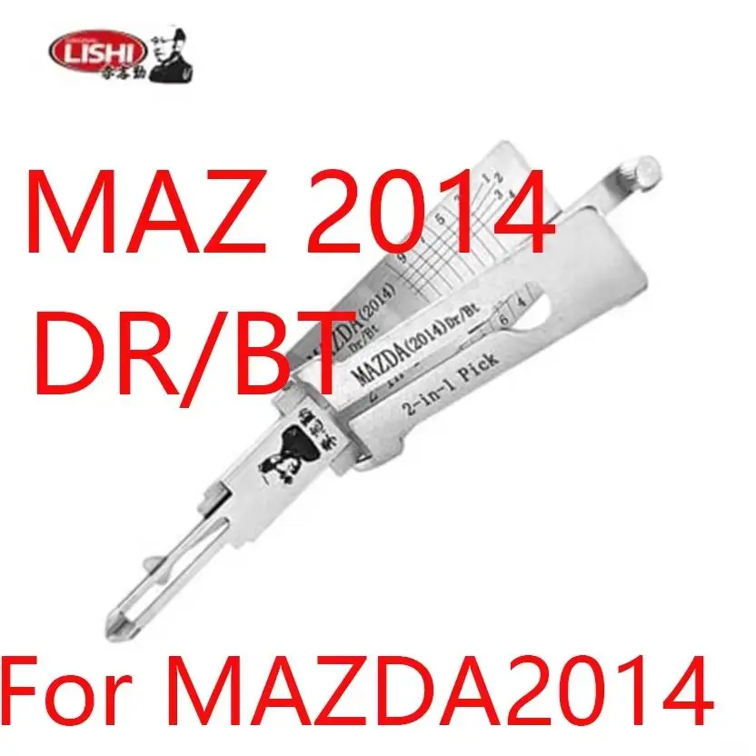 2026 Lishi 2-in-1 Pick/Decoder Locksmith Tool for MAZDA2014 Keyway New Model Locksmith Equipment Car Entry