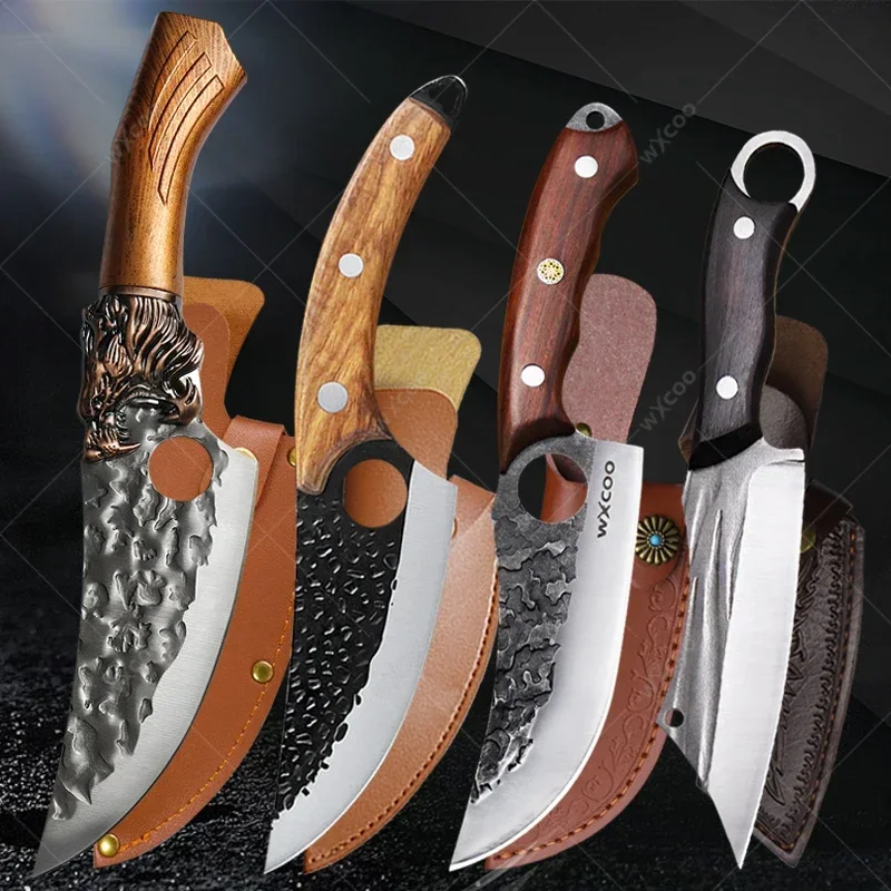 WXCOO Multi-function Meat Cleaver Kitchen Stainless Steel Cooking Tools Hand-forged Household Wooden Handle Butcher Knife 1-4pcs
WXCOO Multi-function Meat Cleaver Kitchen Stainless Steel Cooking Tools Hand-forged Household Wooden Handle Butcher Knife 1-4pcs