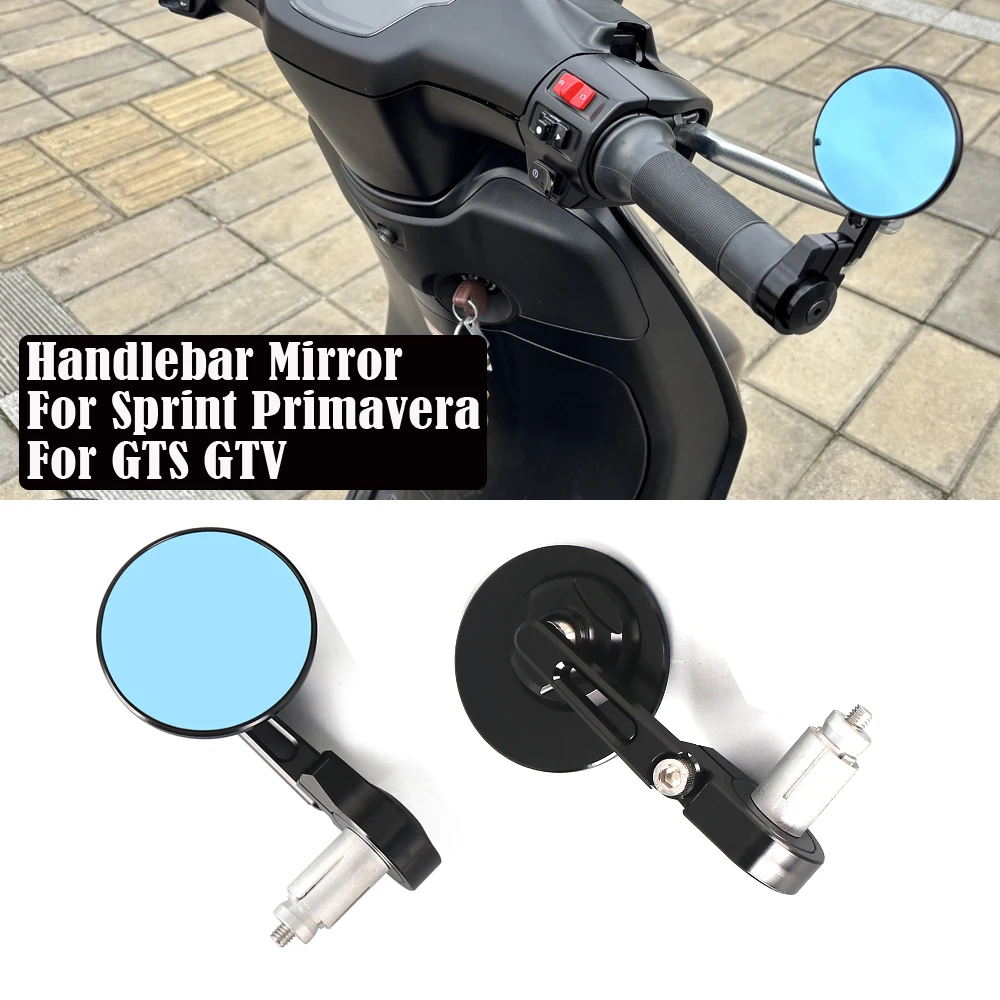 For VESPA Sprint150 Sprint Primavera 150 GTV GTS 300 Nwe Motorcycle CNC Rear View Side Mirrors Handle Bar End Mirror Accessories
For VESPA Sprint150 Sprint Primavera 150 GTV GTS 300 Nwe Motorcycle CNC Rear View Side Mirrors Handle Bar End Mirror Accessories