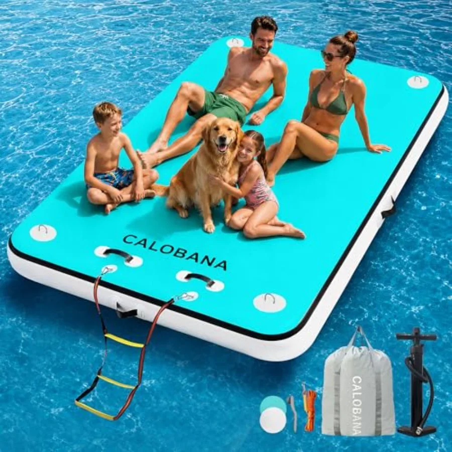 Inflatable Floating Dock for Lake Use PVC Material Blue Extra-Stable Water Platform with Detachable Ladder for Adults
Inflatable Floating Dock for Lake Use PVC Material Blue Extra-Stable Water Platform with Detachable Ladder for Adults