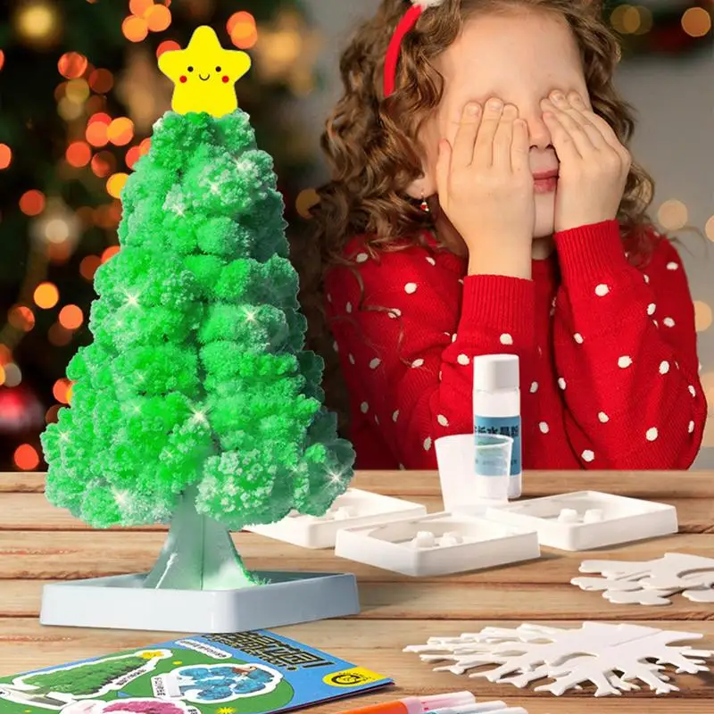 Crystal Garden Growing Christmas Tree Children DIY Handmade Toys Fun DIY Paper Crystal Growing Kit Educational Toys for Kids
Crystal Garden Growing Christmas Tree Children DIY Handmade Toys Fun DIY Paper Crystal Growing Kit Educational Toys for Kids