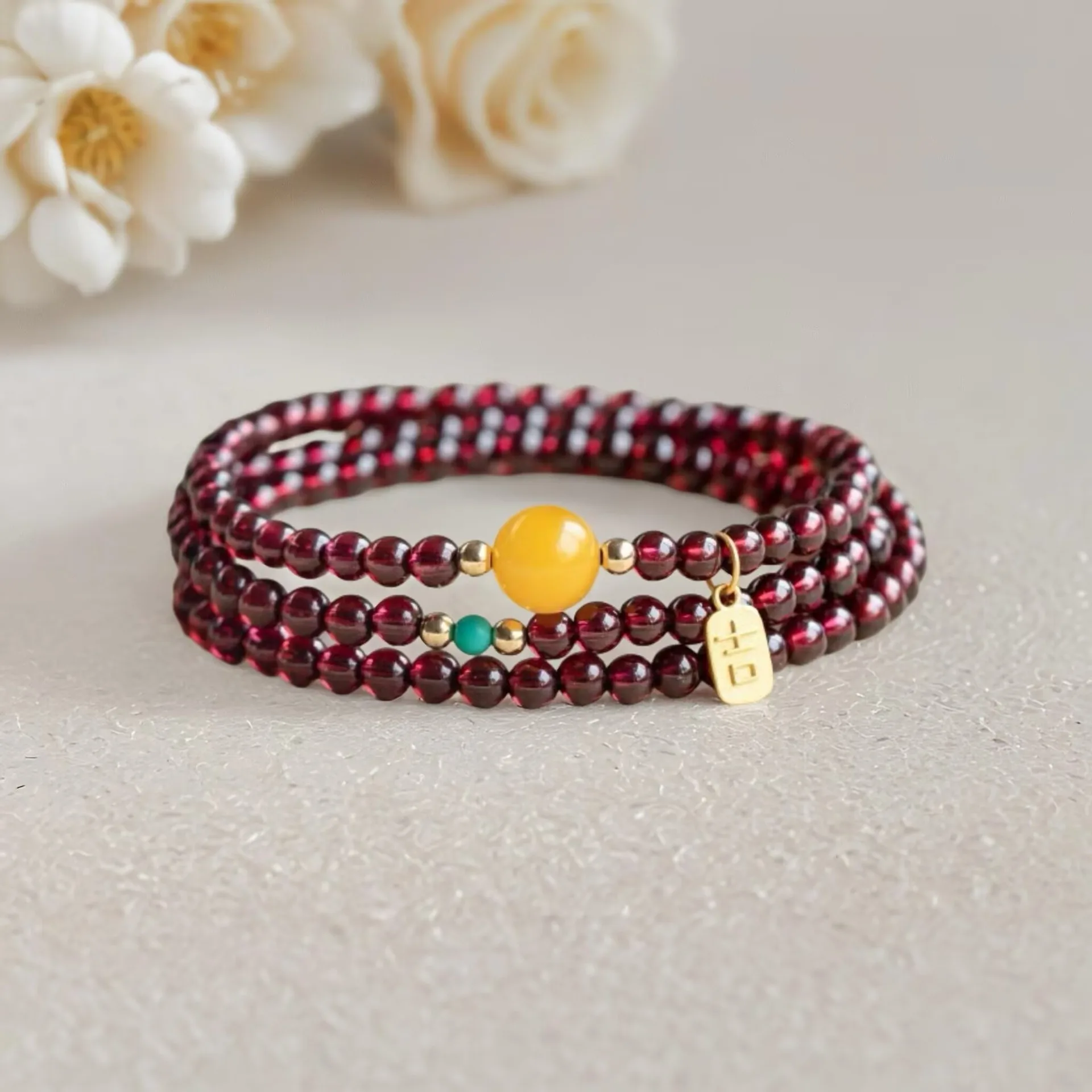 Women's 3 Strands 7A Natural Garnet Bracelets Deep Red Gemstone Multi layer Small Beaded Purple Garnet Jewelry Gifts
Women's 3 Strands 7A Natural Garnet Bracelets Deep Red Gemstone Multi layer Small Beaded Purple Garnet Jewelry Gifts