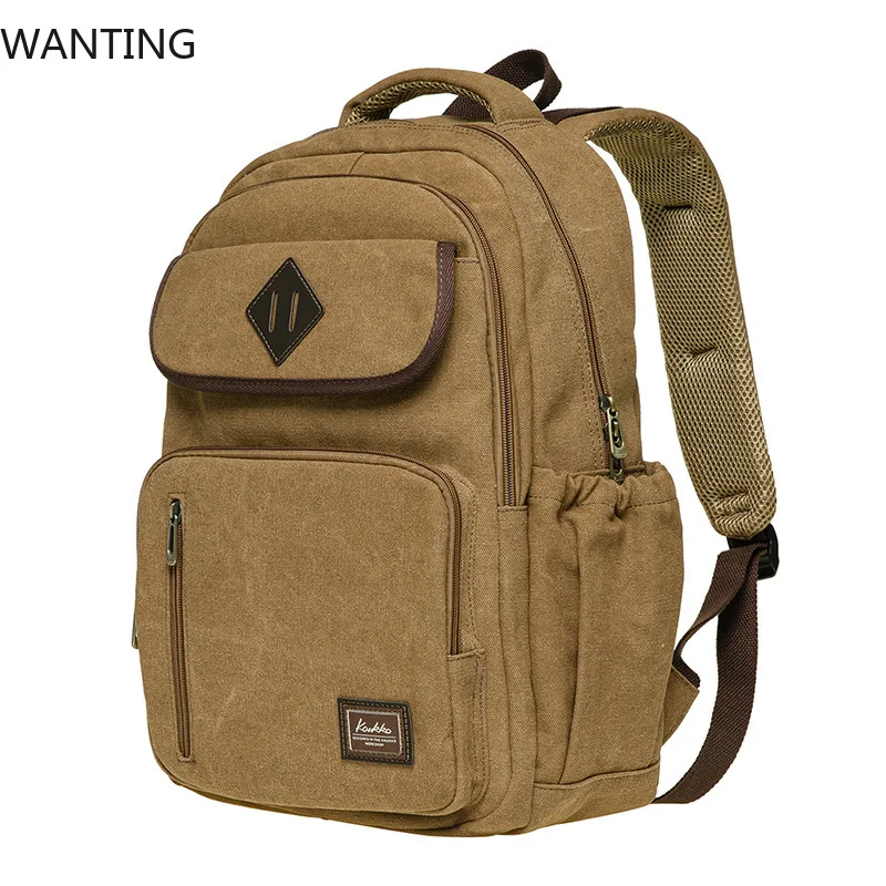 Vintage Canvas Backpack Women Men For Trips, School And Office With Laptop Compartment, 18L
Vintage Canvas Backpack Women Men For Trips, School And Office With Laptop Compartment, 18L