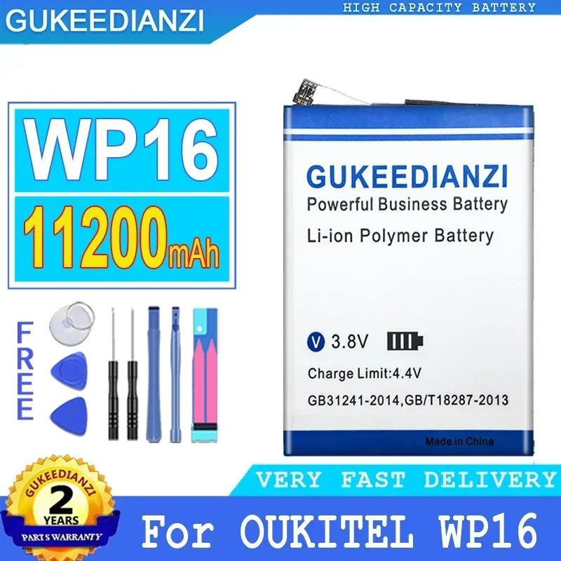 Аккумулятор GUKEEDIANZI S95 емкостью 11200 мАч для OUKITEL WP16 Big Power Bateria
Аккумулятор GUKEEDIANZI S95 емкостью 11200 мАч для OUKITEL WP16 Big Power Bateria