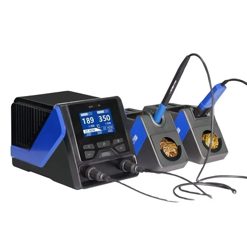 GT-6200 Soldering Station 200W High-power Dual-channel High-end Intelligent Lead-free Repair Soldering Station
GT-6200 Soldering Station 200W High-power Dual-channel High-end Intelligent Lead-free Repair Soldering Station
