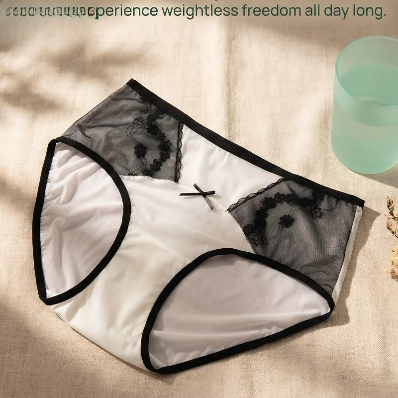 High Waist Lace Trim Panties Thin Breathable Sexy Summer Period Underwear Large Size Women's Base Layer Pants
High Waist Lace Trim Panties Thin Breathable Sexy Summer Period Underwear Large Size Women's Base Layer Pants