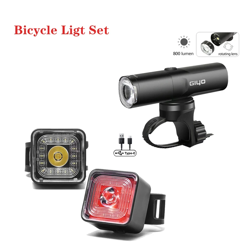 IP66 Waterproof Bicycle Headlight and Tail Light Set 400/800LM Bike Front Lighting 2200mAh Cycling USB Rechargeable Flash Lamp
IP66 Waterproof Bicycle Headlight and Tail Light Set 400/800LM Bike Front Lighting 2200mAh Cycling USB Rechargeable Flash Lamp