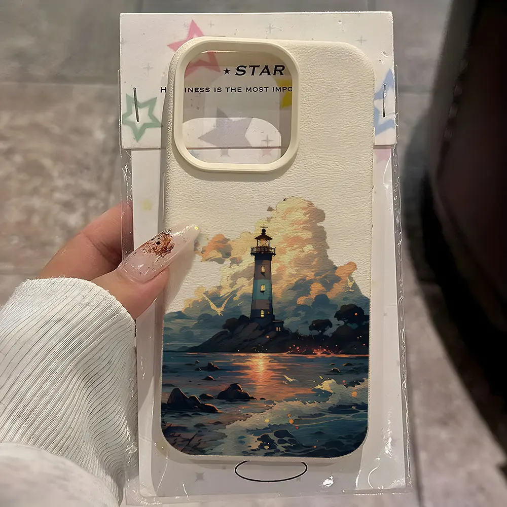 Lighthouse Seascape Pattern Lychee Soft Phone Case For iPhone 17 Air 16 15 14 13 12 11 Pro Max 15 Plus X Xs XR Shockproof Cover
Lighthouse Seascape Pattern Lychee Soft Phone Case For iPhone 17 Air 16 15 14 13 12 11 Pro Max 15 Plus X Xs XR Shockproof Cover