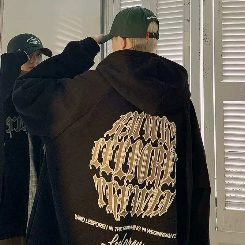 Men's Hoodie Sweatirt Fce Lined Overhead Jaet Heavyweight Color American Sle Casual Faion Autumn Winter Wear
Men's Hoodie Sweatirt Fce Lined Overhead Jaet Heavyweight Color American Sle Casual Faion Autumn Winter Wear