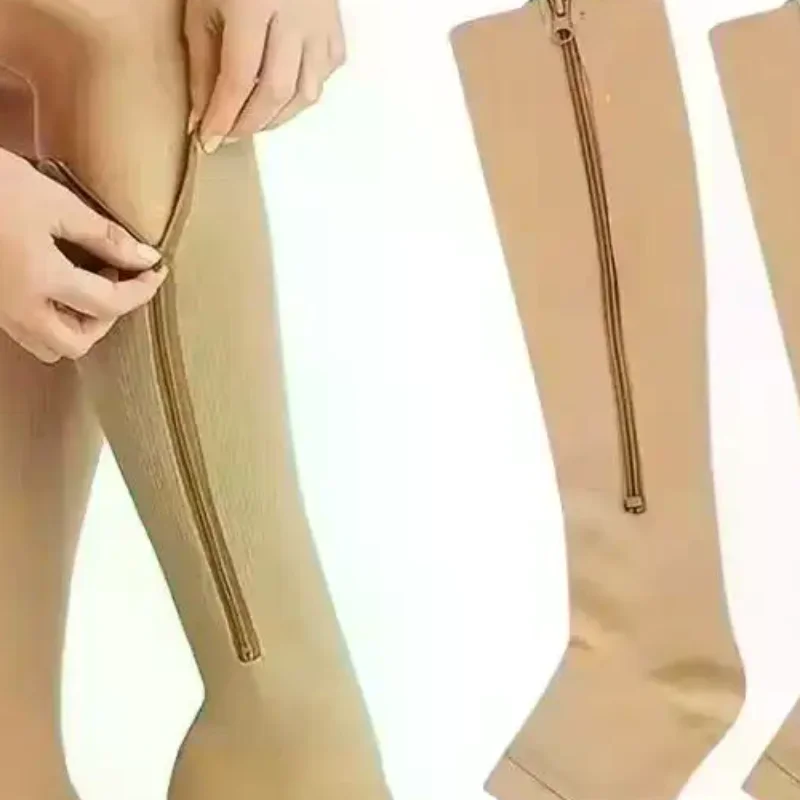 Medical Zipper Compression Socks Women Men High Elasticity Nylon Closed Toe Pressure Stocking For Edema Varicose Veins
Medical Zipper Compression Socks Women Men High Elasticity Nylon Closed Toe Pressure Stocking For Edema Varicose Veins