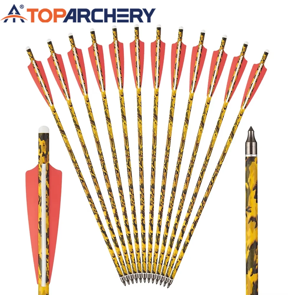 Toparchery-Camouflage Mixed Carbon Crossbow Arrow Bolts, AMO20 ", OD7.6mm for Archery Practice, 6 PCs, 12 PCs, 24PCs
Toparchery-Camouflage Mixed Carbon Crossbow Arrow Bolts, AMO20 ", OD7.6mm for Archery Practice, 6 PCs, 12 PCs, 24PCs