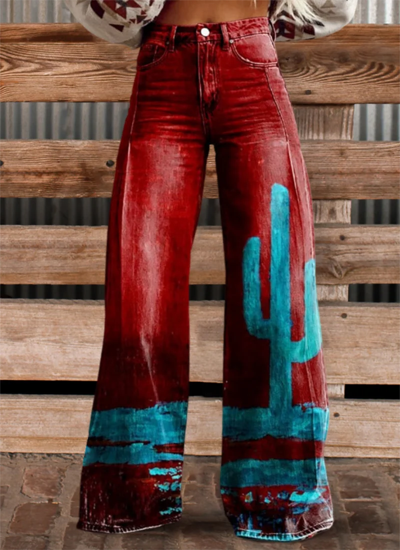 2024 new women's winter clothing flared pants wide leg pants elegant women's clothing women's pants pants retro 3D printing pict
2024 new women's winter clothing flared pants wide leg pants elegant women's clothing women's pants pants retro 3D printing pict