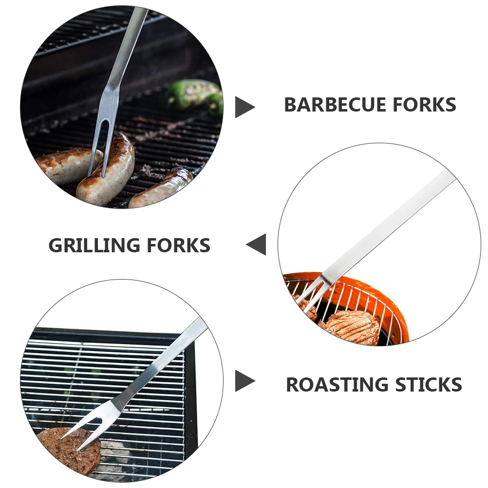 2Pcs BBQ Forks 304 Stainless Steel Long H Grilling Tools for Birthday Party Dinner Hot Pot Kitchen Catering Buffet
2Pcs BBQ Forks 304 Stainless Steel Long H Grilling Tools for Birthday Party Dinner Hot Pot Kitchen Catering Buffet