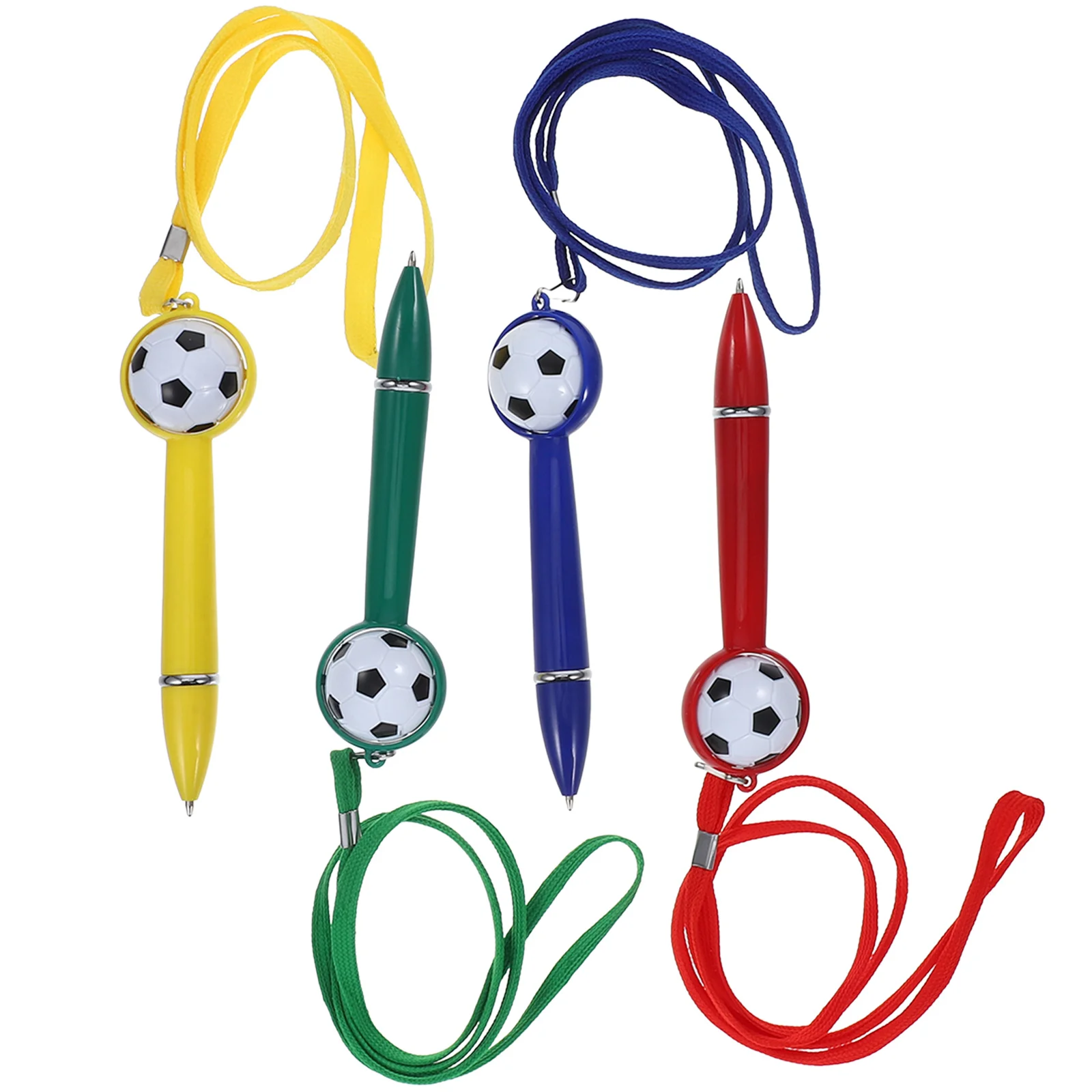 4pcs Ballpoint Soccer Shape Smooth Writing Comfortable Grip Lanyard Design Stationery For Students Office Scrapbooking
4pcs Ballpoint Soccer Shape Smooth Writing Comfortable Grip Lanyard Design Stationery For Students Office Scrapbooking