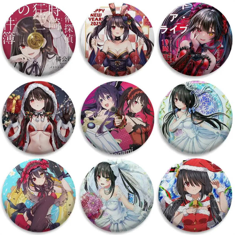 T-Tokisaki Kurumi Anime Badges Round Exquisite Badge Brooches Creative Pins For Clothes Hat Backpack Gift Accessories 
T-Tokisaki Kurumi Anime Badges Round Exquisite Badge Brooches Creative Pins For Clothes Hat Backpack Gift Accessories
