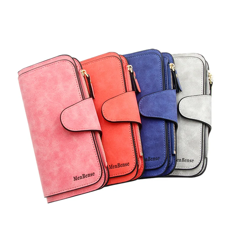 Fashionable women's Korean style three fold buckle long wallet frosted multifunctional large capacity card bag wallet wallet
Fashionable women's Korean style three fold buckle long wallet frosted multifunctional large capacity card bag wallet wallet