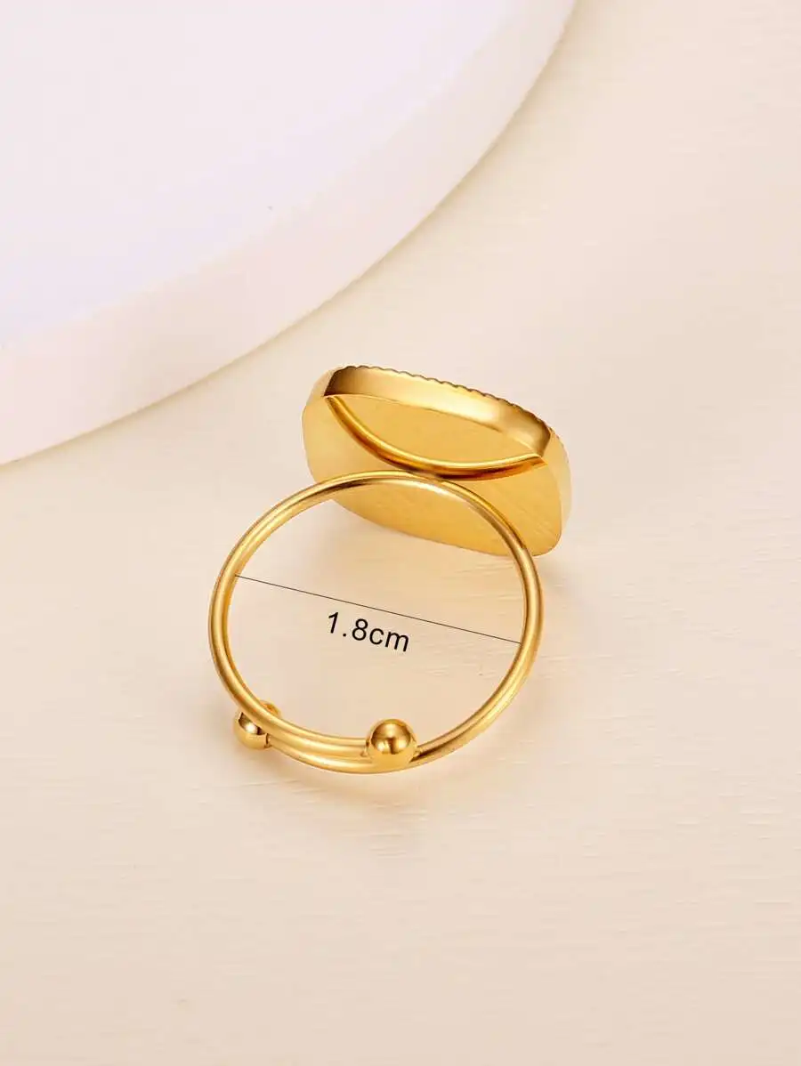 Elegant Square Liquid Sand Faux Pearl Adjustable Stainless Steel Womens Ring Gift
Elegant Square Liquid Sand Faux Pearl Adjustable Stainless Steel Womens Ring Gift