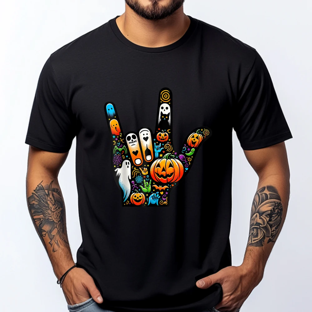Asl I Love You Sign Creepy Halloween Diy Men T Shirts High Quality Designer Clothes Men Classic
Asl I Love You Sign Creepy Halloween Diy Men T Shirts High Quality Designer Clothes Men Classic