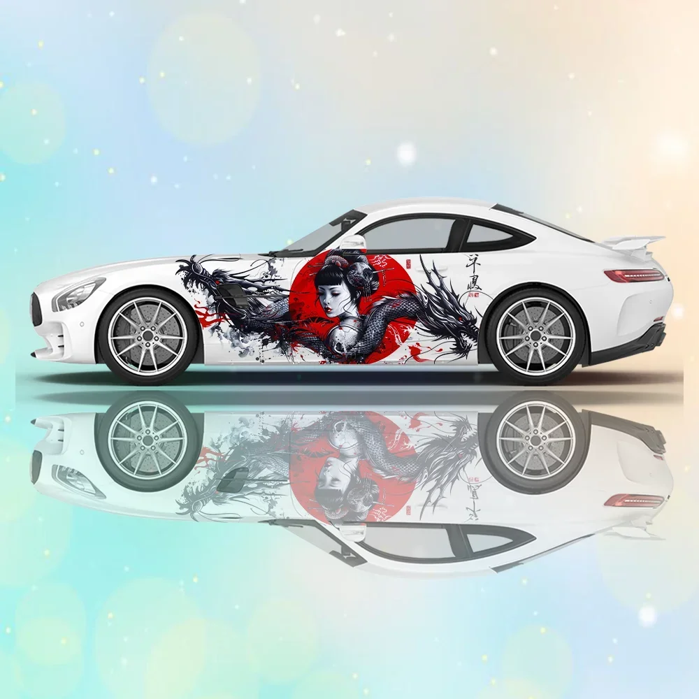 Ink Style Beauty and Dragon Car Vinyl Wraps Decal PVC Anti Scratch Sticker Suitable for Trucks SUV Decor Auto Accessories
Ink Style Beauty and Dragon Car Vinyl Wraps Decal PVC Anti Scratch Sticker Suitable for Trucks SUV Decor Auto Accessories