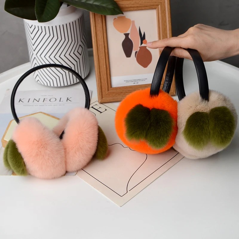 New Cute Real Rex Rabbit Hair Solid Color Ladies Earmuffs Autumn And Winter Warm And Comfortable Skiing Fur Headphones
New Cute Real Rex Rabbit Hair Solid Color Ladies Earmuffs Autumn And Winter Warm And Comfortable Skiing Fur Headphones
