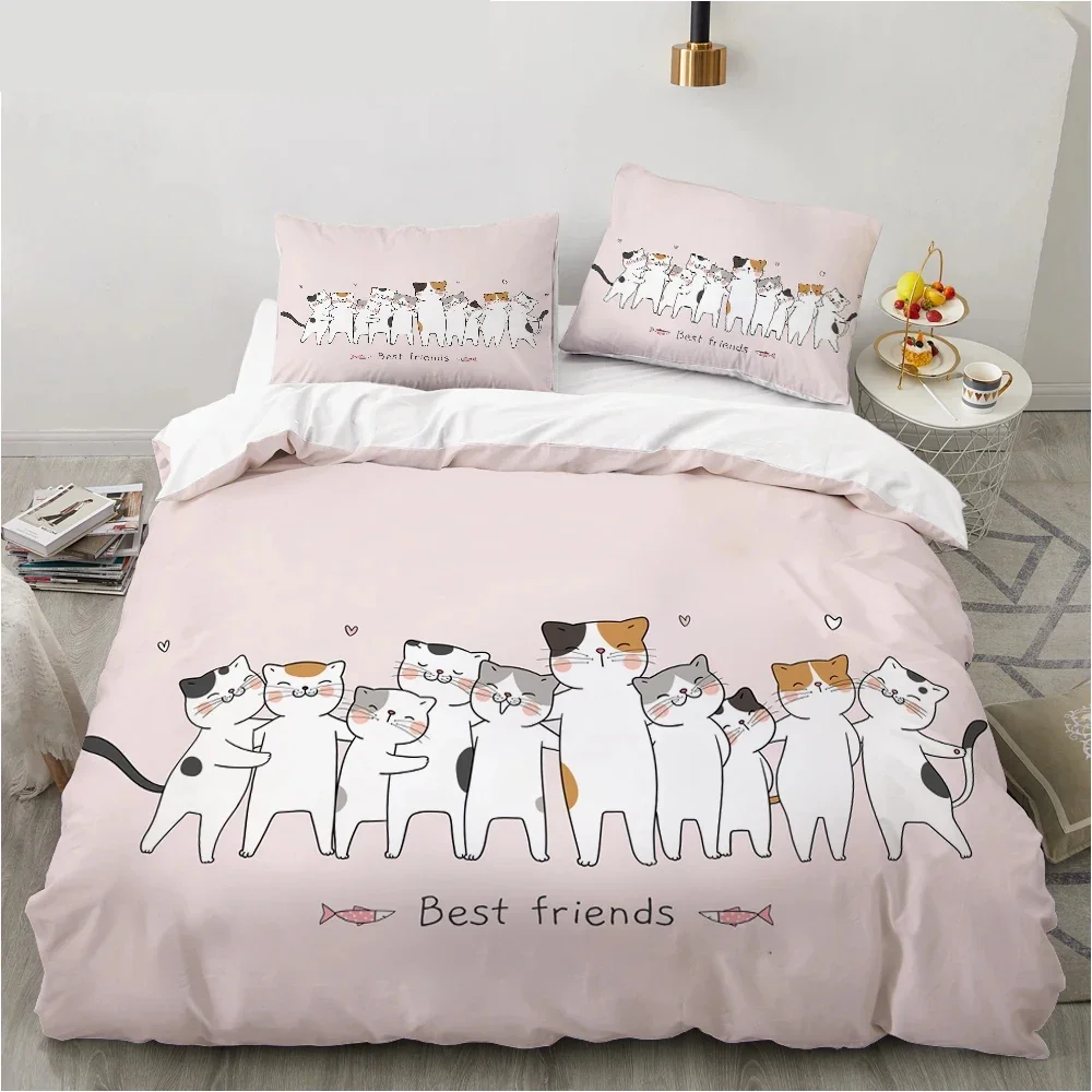 Cartoon Cat and Fish Bedding Set,Duvet Cover Comforter Bed Set Quilt Cover Pillowcase,King Queen Twin Size Boys Girls Adults
Cartoon Cat and Fish Bedding Set,Duvet Cover Comforter Bed Set Quilt Cover Pillowcase,King Queen Twin Size Boys Girls Adults