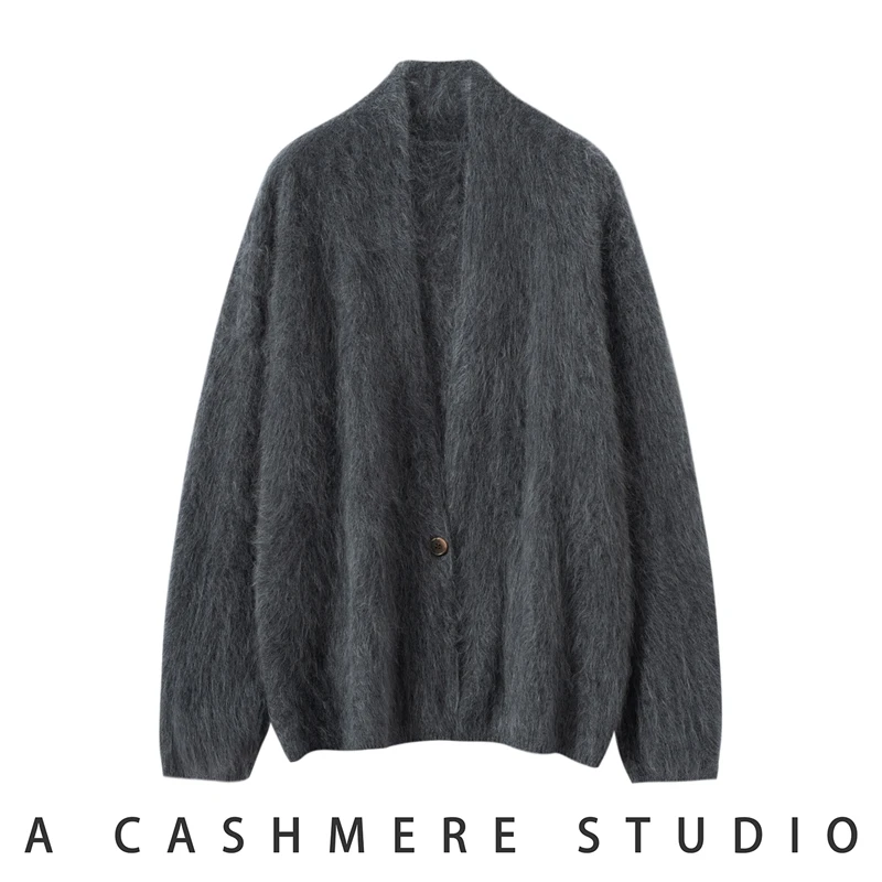 Autumn Winter Women's 100% Cashmere V-Neck Single-Button Cardigan Stylish High-Quality Sweater Comfortable Warm Knitwear Coat
Autumn Winter Women's 100% Cashmere V-Neck Single-Button Cardigan Stylish High-Quality Sweater Comfortable Warm Knitwear Coat