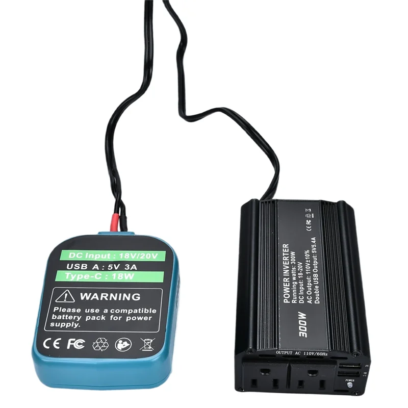 【Superdeals】Power Inverter 300W 18V To 110V For Battery DC Charger Adapter With 2 AC Outlets& 2 USB Ports For Car
【Superdeals】Power Inverter 300W 18V To 110V For Battery DC Charger Adapter With 2 AC Outlets& 2 USB Ports For Car