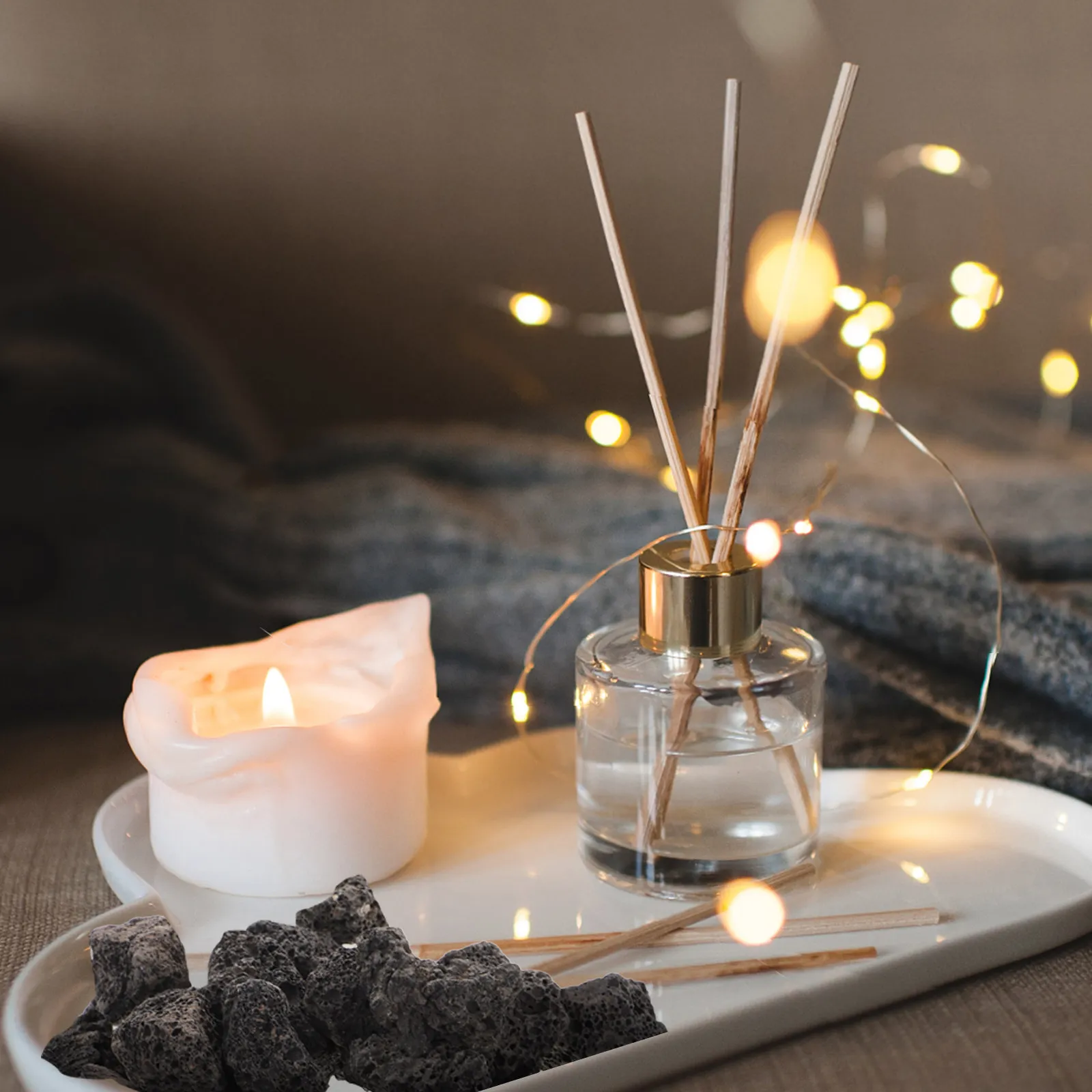 1Set Volcanic Rock Aromatherapy Diffuser Stones Safe No Electricity Flame Aromatherapy Supplies Home Office Decoration
1Set Volcanic Rock Aromatherapy Diffuser Stones Safe No Electricity Flame Aromatherapy Supplies Home Office Decoration