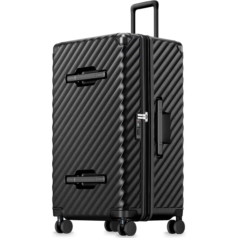 Black 30 Inch EX-Pro KVT Expandable PC Trunk Luggage Large Checked Suitcase Shock Absorbing Wheels TSA Lock 115L-125L
Black 30 Inch EX-Pro KVT Expandable PC Trunk Luggage Large Checked Suitcase Shock Absorbing Wheels TSA Lock 115L-125L