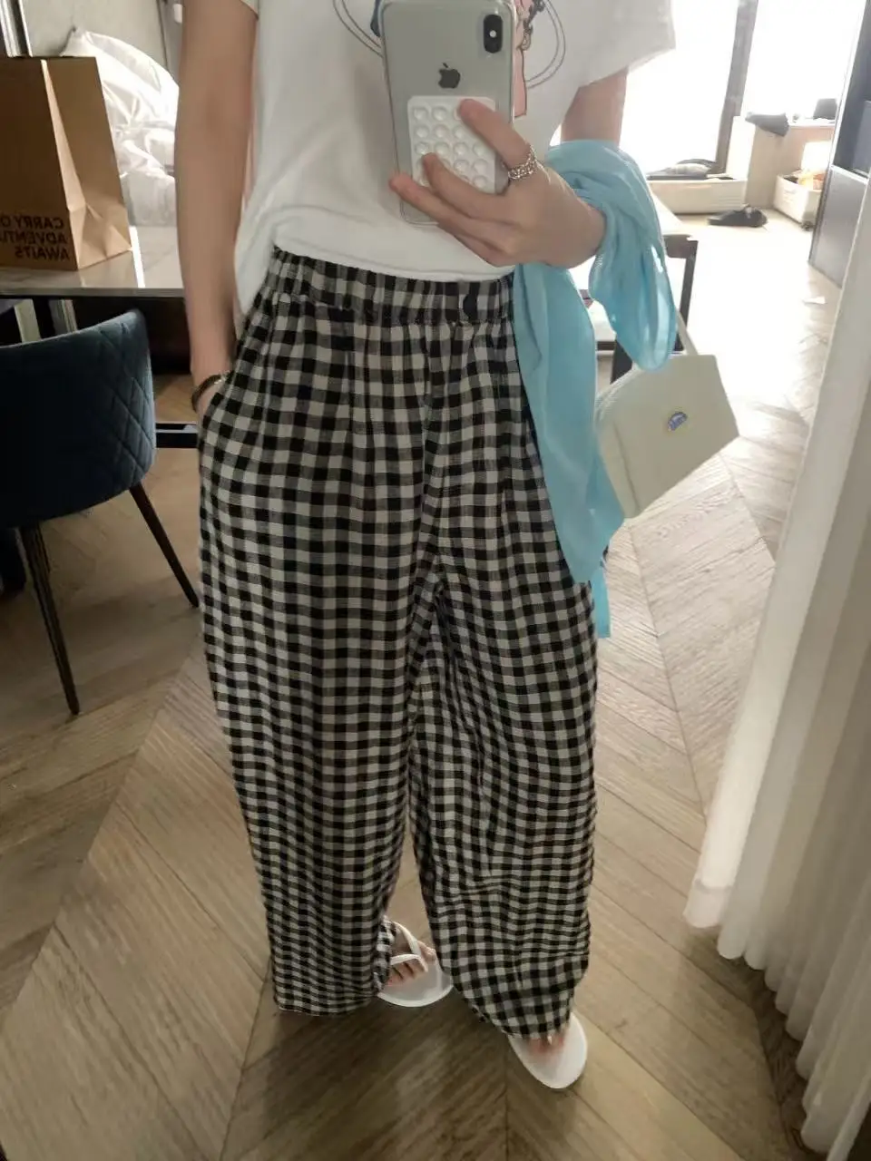 Lilian Classic Plaid Linen Loose Casual Pants Women High Waist Elastic Waist Straight Leg Trousers Summer Commute Style
Lilian Classic Plaid Linen Loose Casual Pants Women High Waist Elastic Waist Straight Leg Trousers Summer Commute Style