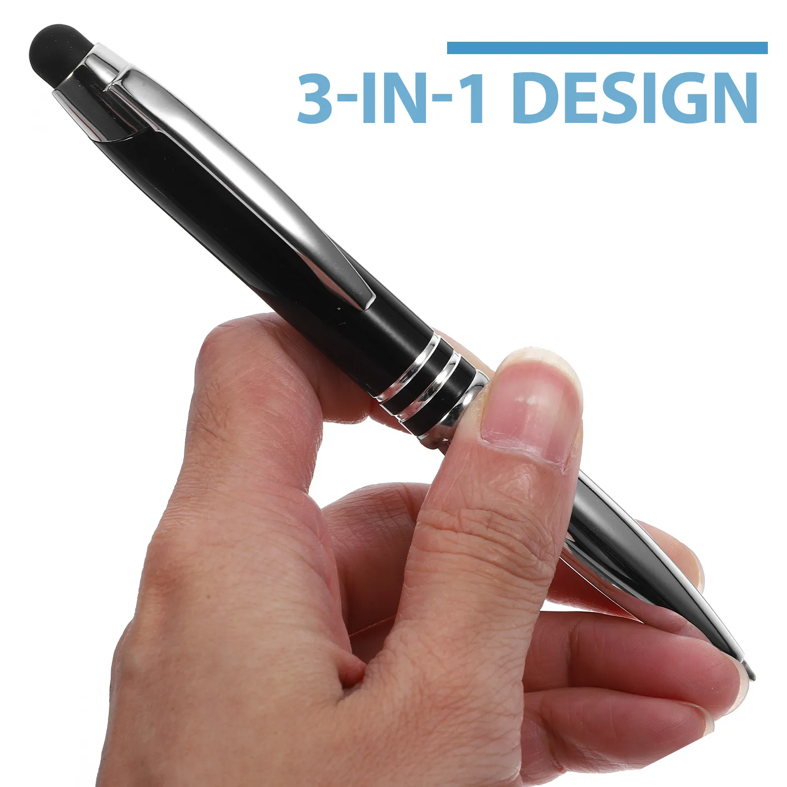 4Pcs LED Light Ballpoint Pen Metal Frame Stylus Function Bright Illumination Smooth Writing Comfort Grip for Office School Home
4Pcs LED Light Ballpoint Pen Metal Frame Stylus Function Bright Illumination Smooth Writing Comfort Grip for Office School Home