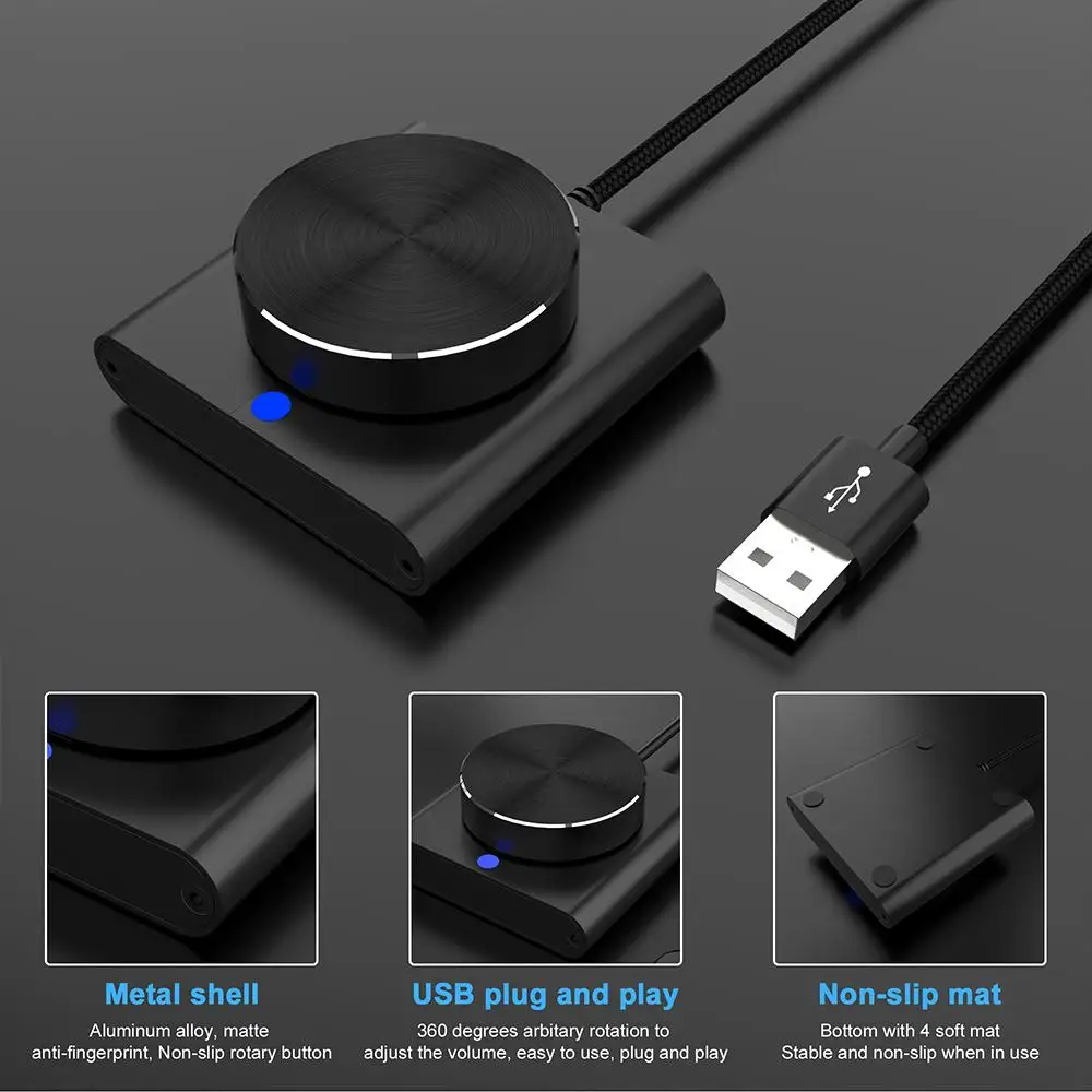 USB-контроллер громкости компьютера из алюминиевого сплава, мультимедийная ручка, динамик, громкость звука, ПК, внешнее управление, USB-драйвер для регулировки громкости-fr C7I7
USB-контроллер громкости компьютера из алюминиевого сплава, мультимедийная ручка, динамик, громкость звука, ПК, внешнее управление, USB-драйвер для регулировки громкости-fr C7I7