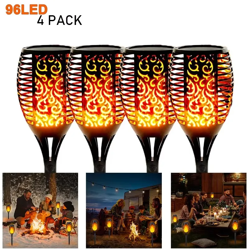 96 Led Solar Power Light Simulation Flame Lamps Waterproof Garden Decoration Outdoor Lawn Path Garden Floor Lights for Festive
96 Led Solar Power Light Simulation Flame Lamps Waterproof Garden Decoration Outdoor Lawn Path Garden Floor Lights for Festive