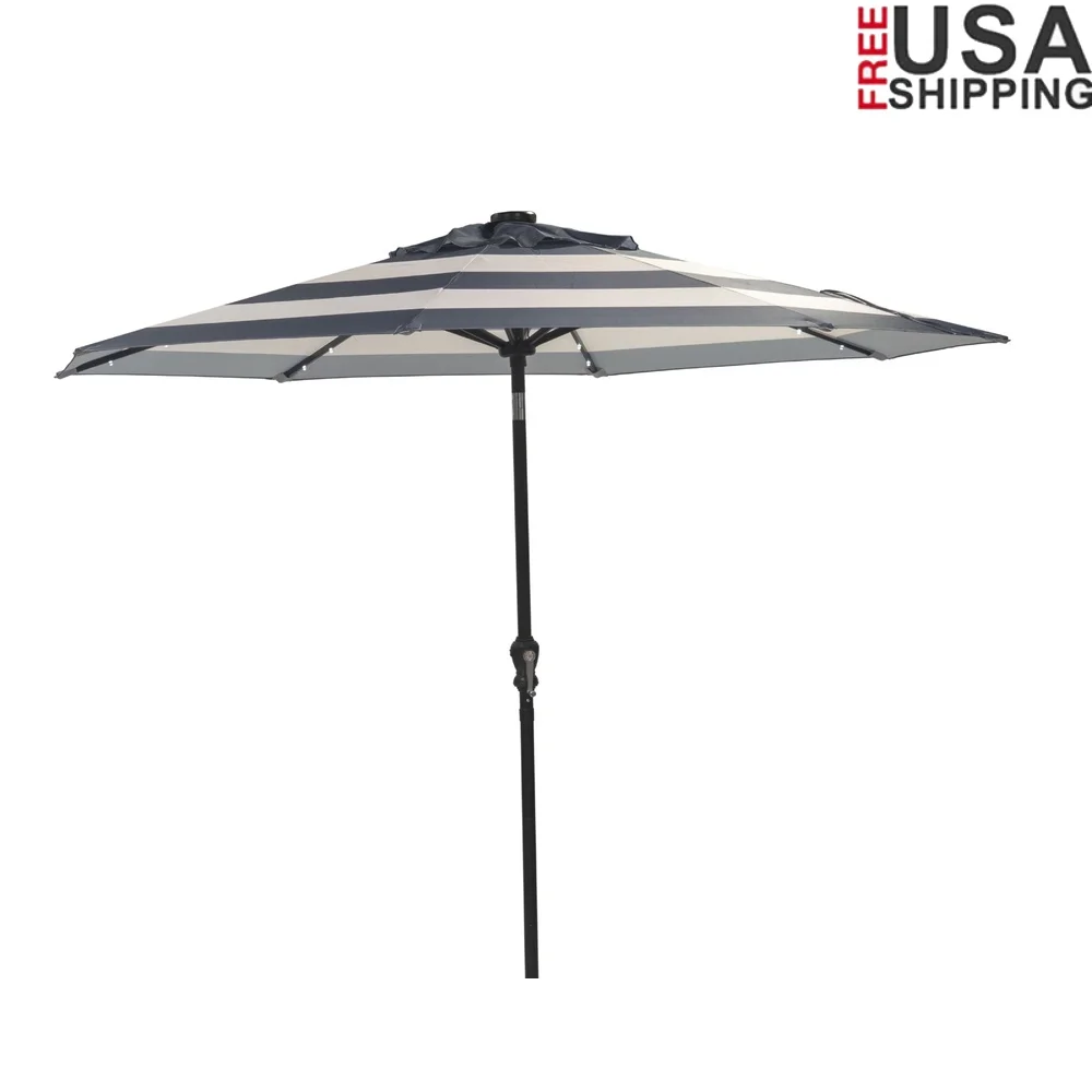Deluxe 9ft Octagon Solar Patio Umbrella with LED Lights Aluminum Ribs Crank Lift Tilt Water Resistant Shade Outdoor Use
Deluxe 9ft Octagon Solar Patio Umbrella with LED Lights Aluminum Ribs Crank Lift Tilt Water Resistant Shade Outdoor Use