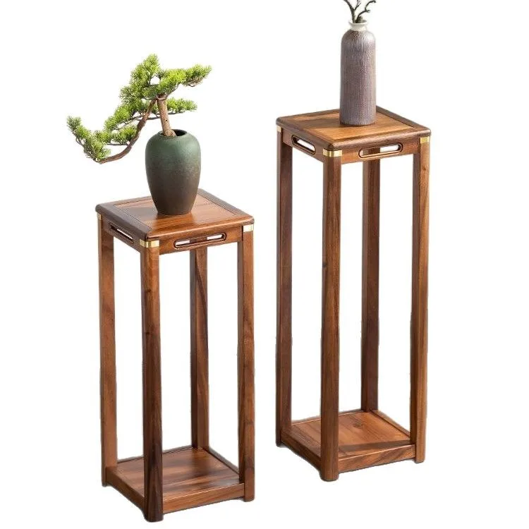 Flower stand Solid wood black walnut floor-to-ceiling living room ornament display stand Antique flower table
Flower stand Solid wood black walnut floor-to-ceiling living room ornament display stand Antique flower table