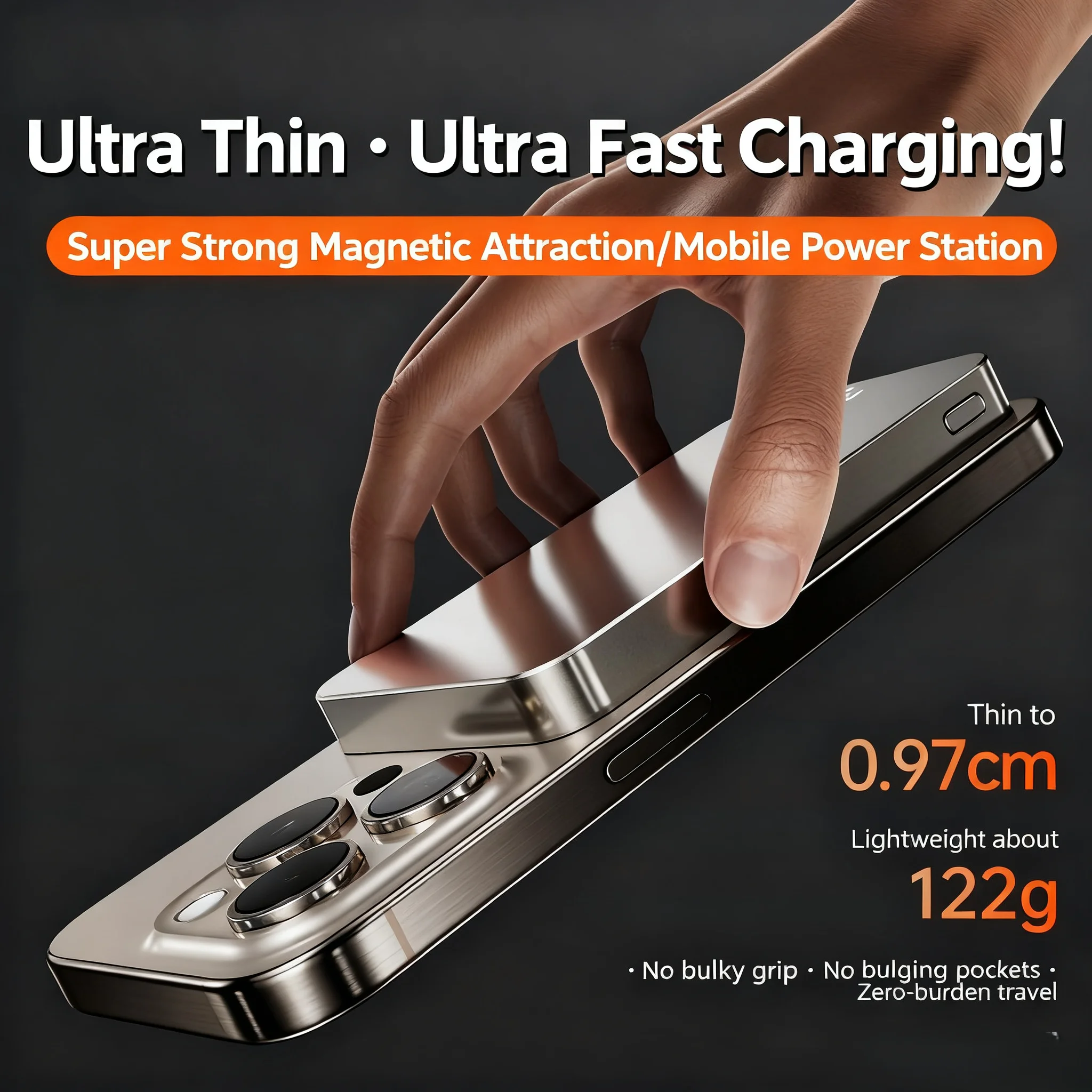 Travel Alloy Power bank For MagSafe Magnetic Wireless Fast Charging Charger Portable External Battery For iPhone 17 16 Samsung
Travel Alloy Power bank For MagSafe Magnetic Wireless Fast Charging Charger Portable External Battery For iPhone 17 16 Samsung