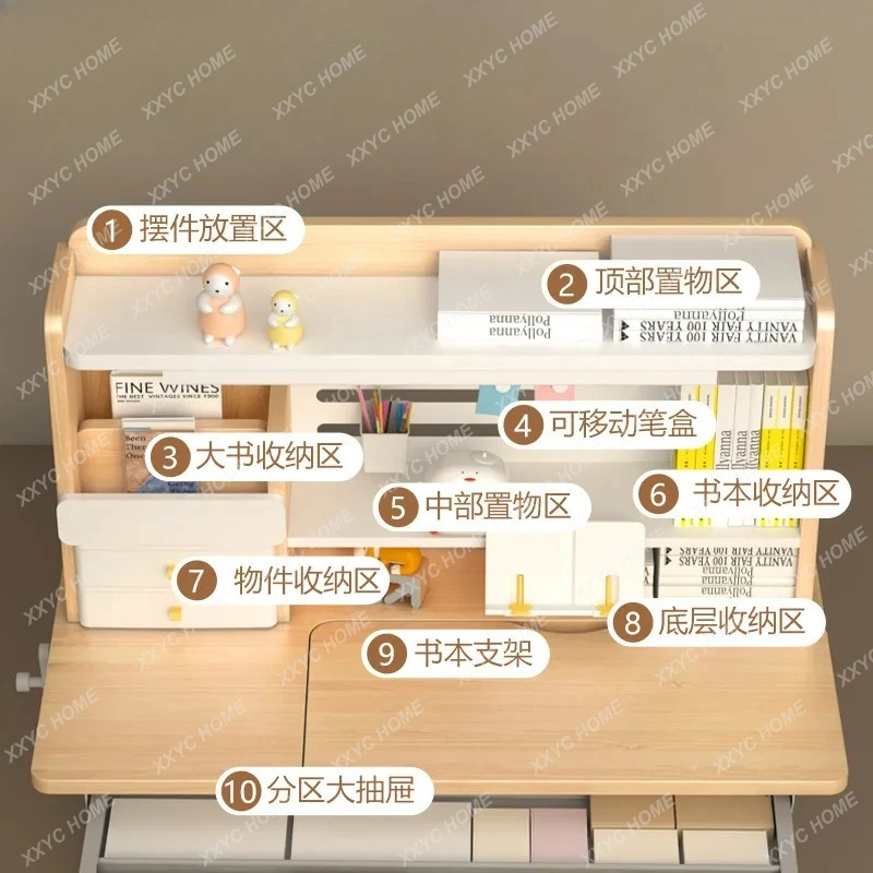 Children's study table Solid wood lifting desk for primary and secondary school students
Children's study table Solid wood lifting desk for primary and secondary school students