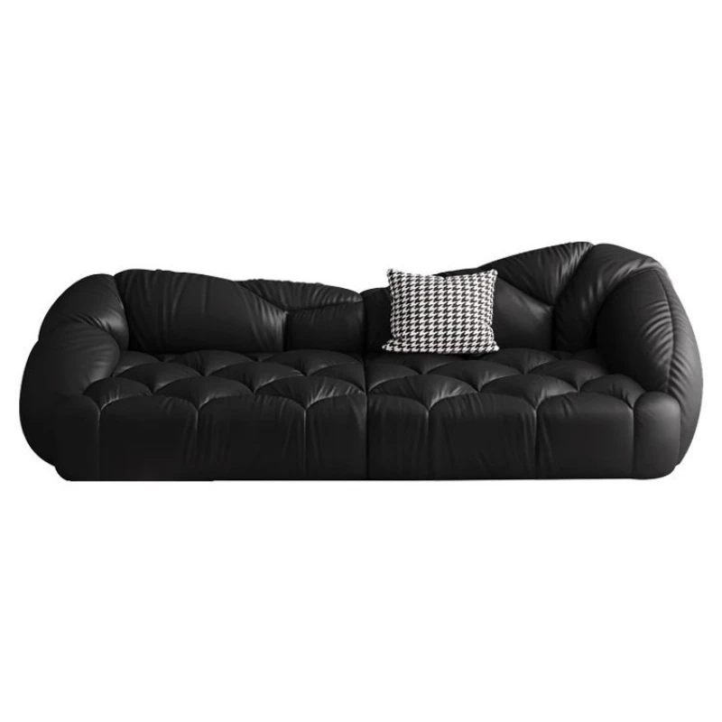 Living room sofa Italian minimalist leather sofa straight row three-person medieval Fengyun arc sofa
Living room sofa Italian minimalist leather sofa straight row three-person medieval Fengyun arc sofa