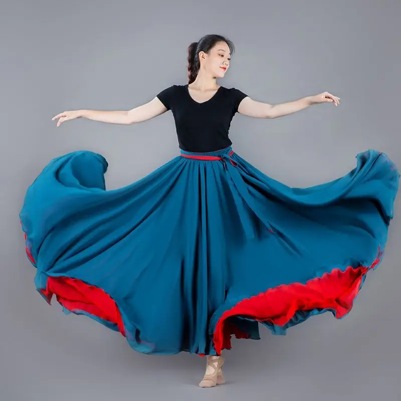 Female Summer A-line Skirt Women Fashion Elastic Waist Long Skirts Girls Pleated Double-layer Chiffon Bottoms Large Skirt Q240
Female Summer A-line Skirt Women Fashion Elastic Waist Long Skirts Girls Pleated Double-layer Chiffon Bottoms Large Skirt Q240