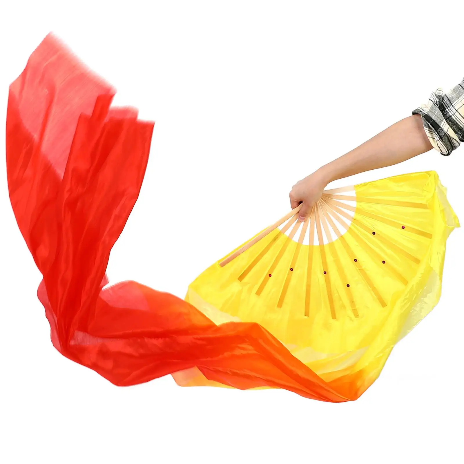 Dance Fans Foldable Bamboo Silk Material Bright Color Easy to Use for Ethnic Modern Chinese Yangko Stage
Dance Fans Foldable Bamboo Silk Material Bright Color Easy to Use for Ethnic Modern Chinese Yangko Stage