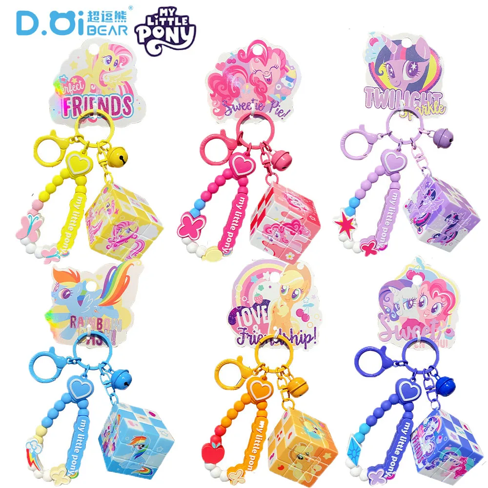 Official My Little Pony Creative Rubik's Cube Keychains Puzzle Mobile Phone Chain Backpack Pendant Keyrings Decompression Toy 
Official My Little Pony Creative Rubik's Cube Keychains Puzzle Mobile Phone Chain Backpack Pendant Keyrings Decompression Toy