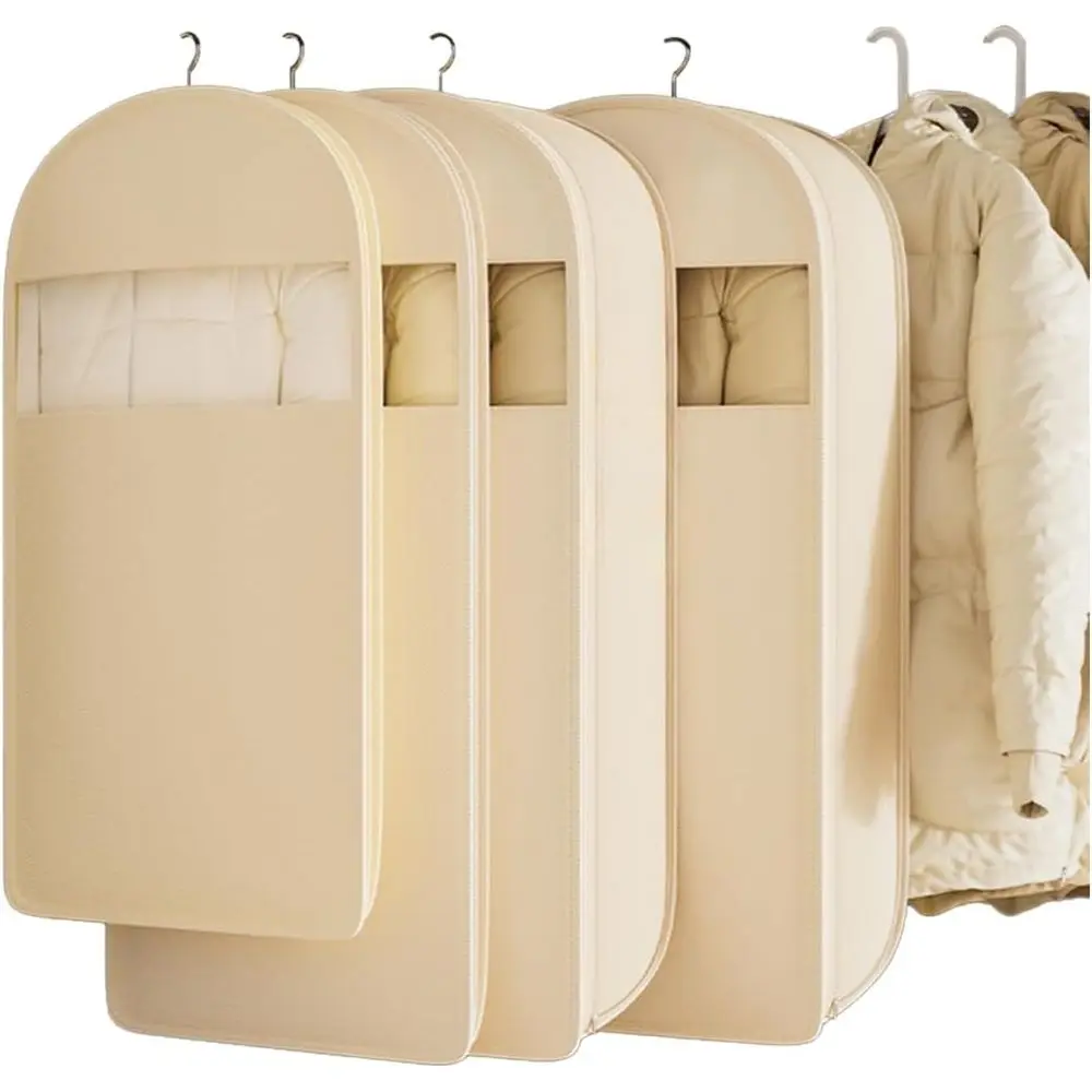 Breathable Hanging Garment Bags, 35 Fabric Suit Covers for Closet Storage, Protecting Dresses, Coats, and Shirts
Breathable Hanging Garment Bags, 35 Fabric Suit Covers for Closet Storage, Protecting Dresses, Coats, and Shirts