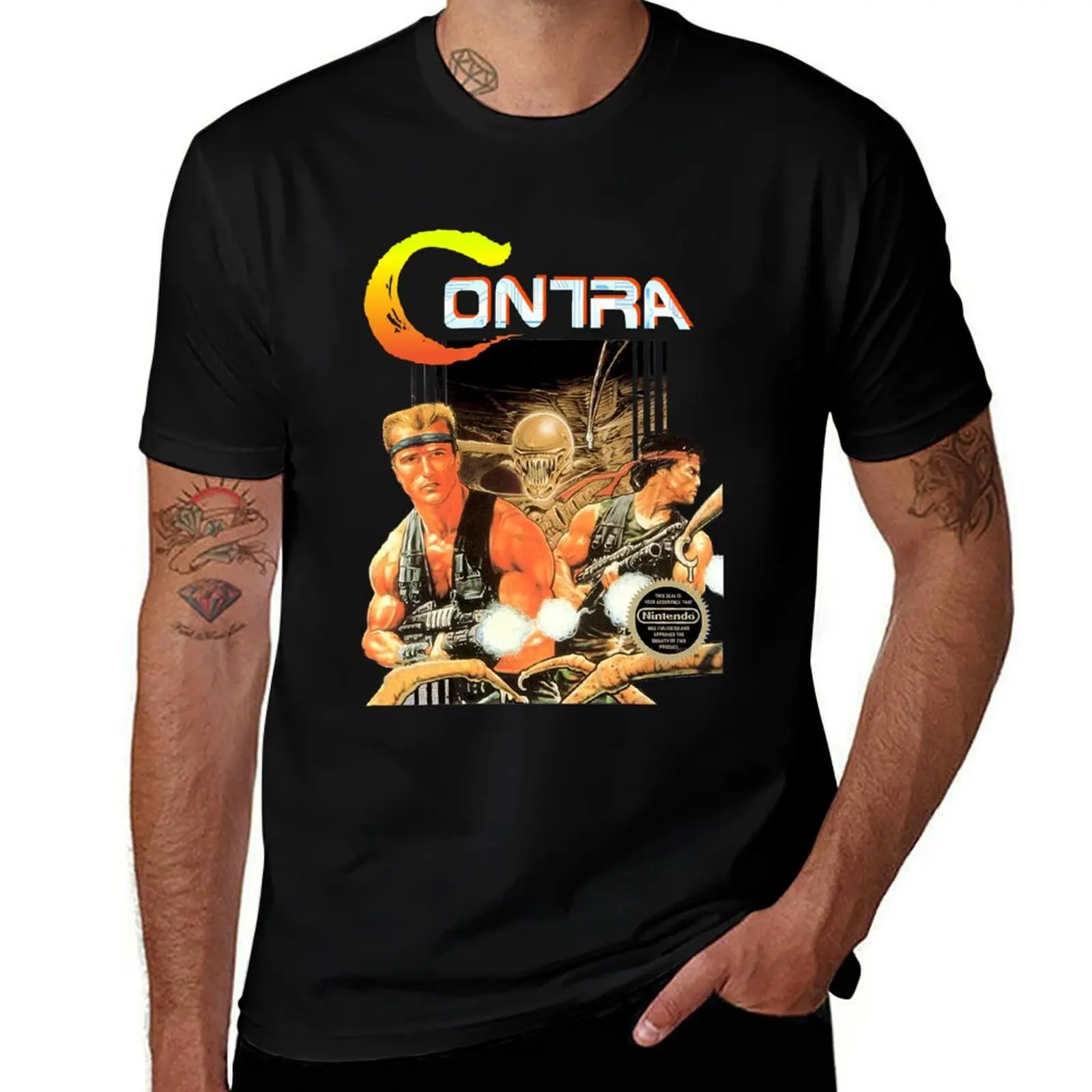 Contra-Retro-NES-Box-Art-Video-Game-Retro- T-Shirt plus size clothes graphics clothes mens t shirt graphic
Contra-Retro-NES-Box-Art-Video-Game-Retro- T-Shirt plus size clothes graphics clothes mens t shirt graphic