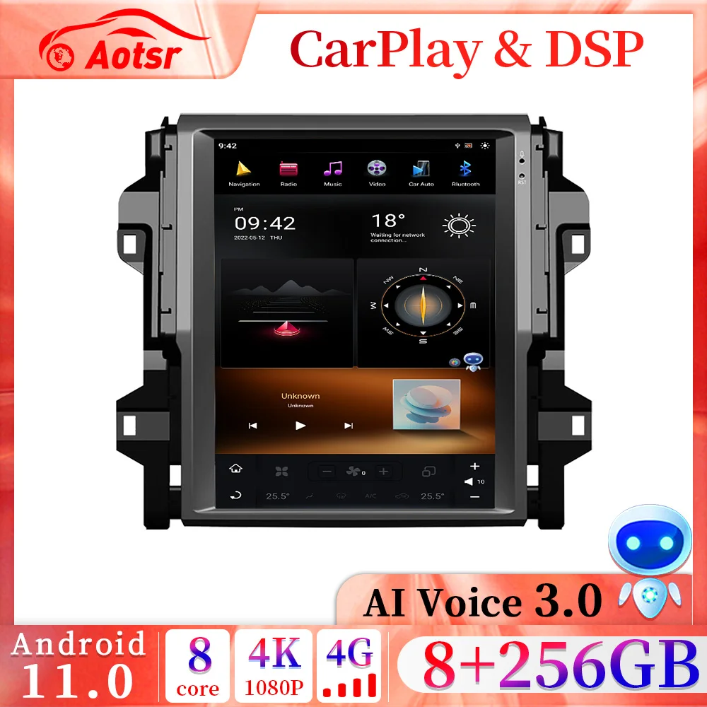 2Din Qualcomm Android 11 для TOYOTA Fortuner/HILUX Revo 2016-2019 Tesla Style автомобильное радио мультимедийный видеоплеер Navi Carplay DSP
2Din Qualcomm Android 11 для TOYOTA Fortuner/HILUX Revo 2016-2019 Tesla Style автомобильное радио мультимедийный видеоплеер Navi Carplay DSP
