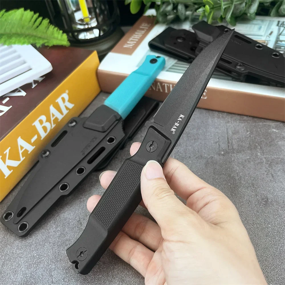 Tactical 9Cr13Mov Steel Blade Sharp Knife with Nylon Fiber KB 5500 Handle for Outdoor Kitchen EDC Tool
Tactical 9Cr13Mov Steel Blade Sharp Knife with Nylon Fiber KB 5500 Handle for Outdoor Kitchen EDC Tool
