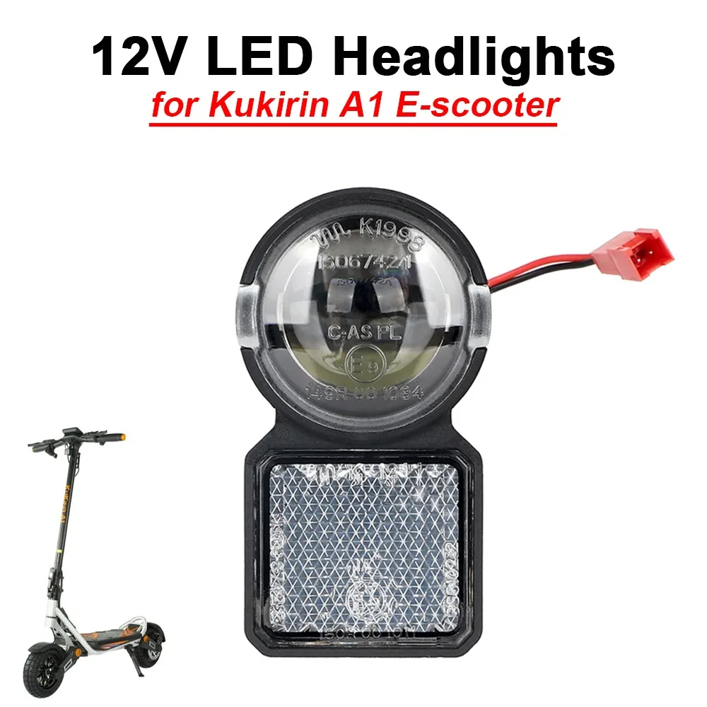 For Kukirin A1 Electric Scooter OEM 12V LED Headlamp Replacement Accessory
For Kukirin A1 Electric Scooter OEM 12V LED Headlamp Replacement Accessory