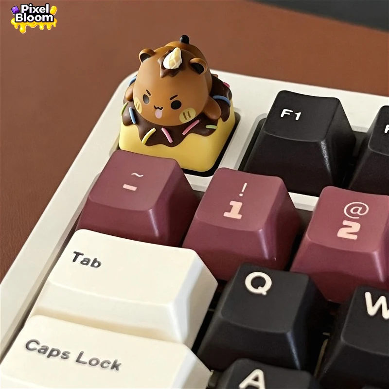 Donut OneTwo BuBu Cute Bear Handmade Multi Color Resin Artisan Keycaps Sweet Dream for ESC MX Mechanical Keyboard Perfect Gift
Donut OneTwo BuBu Cute Bear Handmade Multi Color Resin Artisan Keycaps Sweet Dream for ESC MX Mechanical Keyboard Perfect Gift