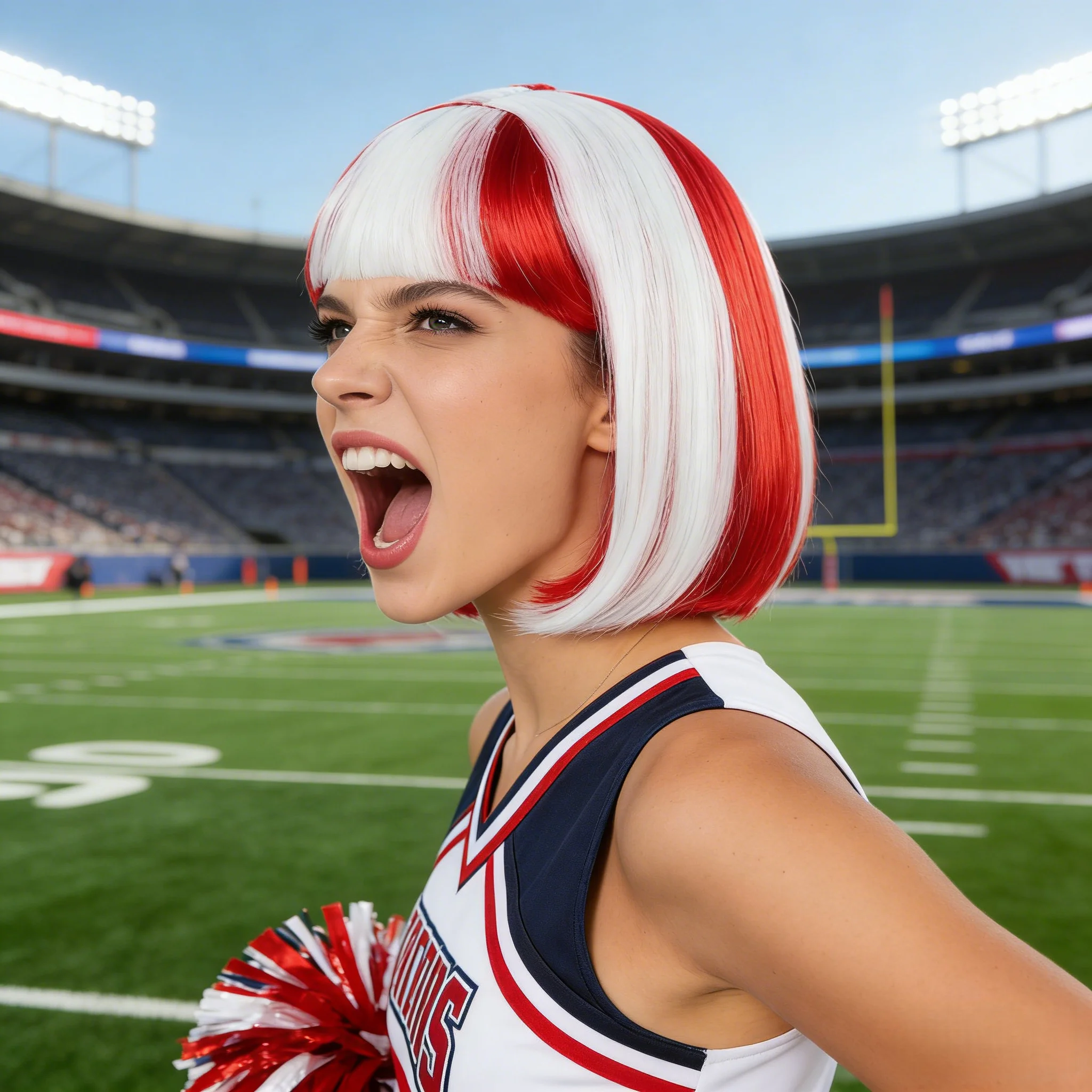 Synthetic Flag Color Bob Wig - Football Fan Wig for Soccer Match, Sports Party & National Team Cheer Team colors
Synthetic Flag Color Bob Wig - Football Fan Wig for Soccer Match, Sports Party & National Team Cheer Team colors